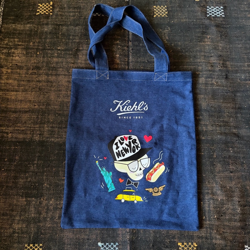 NWOT Kieh'ls Mr. Bones Denim Tote